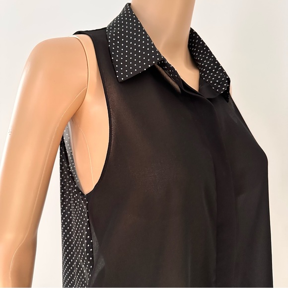 MINKPINK Sleeveless Semi Sheer Collared Blouse - Picture 5 of 13